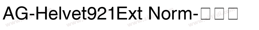 AG-Helvet921Ext Norm字体转换